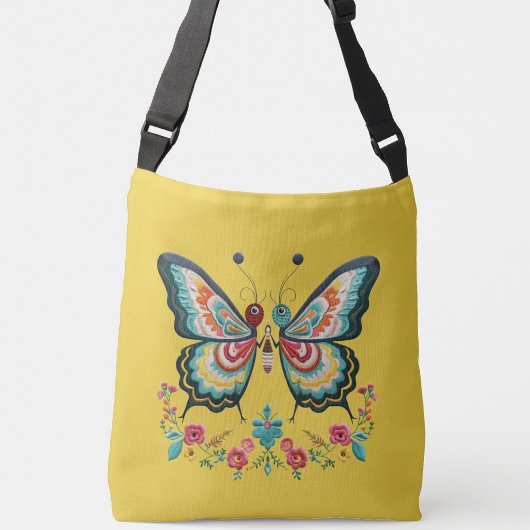 Farbenfrohe Butterfly-Tasche Tragetaschen Mit Langen Trägern