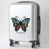 Farbenfrohe Butterfly Thunder_Cove Aufkleber (Koffer)