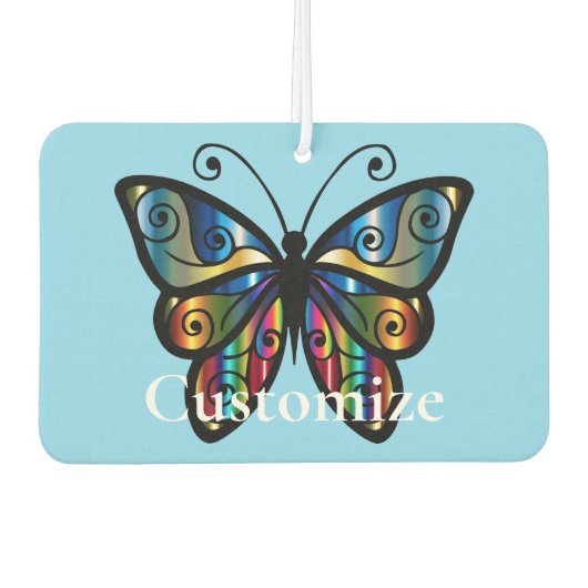 Farbenfrohe Butterfly Thunder_Cove Autolufterfrischer (Vorderseite)