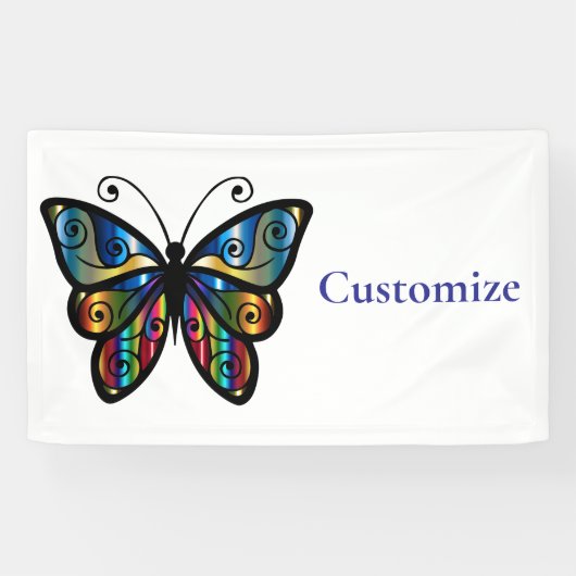 Farbenfrohe Butterfly Thunder_Cove Banner (Horizontal)