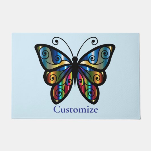 Farbenfrohe Butterfly Thunder_Cove Fußmatte (Vorderseite)