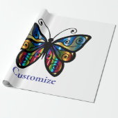 Farbenfrohe Butterfly Thunder_Cove Geschenkpapier (Ungerollt)