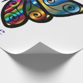 Farbenfrohe Butterfly Thunder_Cove Geschenkpapier (Ecke)