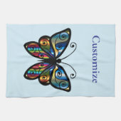 Farbenfrohe Butterfly Thunder_Cove Geschirrtuch (Horizontal)