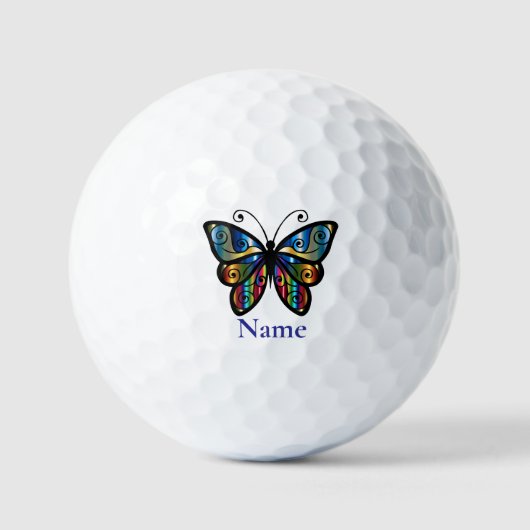 Farbenfrohe Butterfly Thunder_Cove Golfball (Vorderseite)