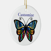 Farbenfrohe Butterfly Thunder_Cove Keramik Ornament (Rechts)