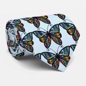 Farbenfrohe Butterfly Thunder_Cove Krawatte (Gerollt)