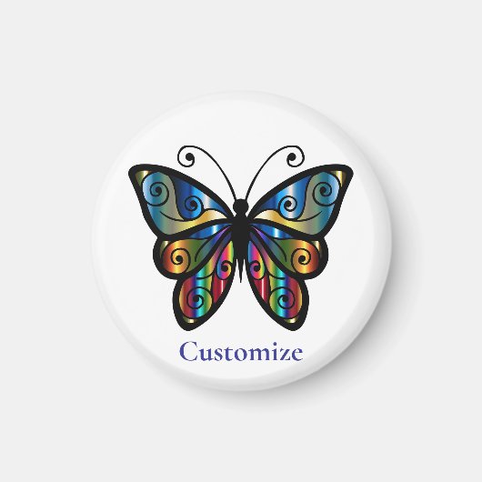 Farbenfrohe Butterfly Thunder_Cove Magnet (Vorne)
