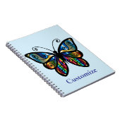 Farbenfrohe Butterfly Thunder_Cove Notizblock (Rechte Seite)