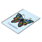 Farbenfrohe Butterfly Thunder_Cove Notizblock (Linke Seite)