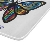 Farbenfrohe Butterfly Thunder_Cove Schneidebrett (Ecke)