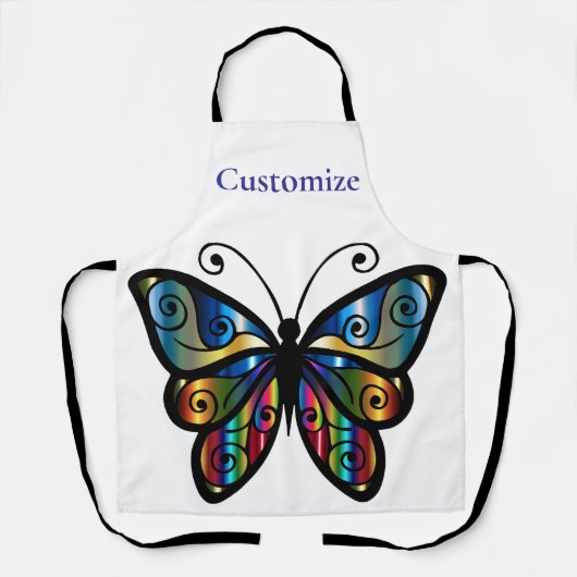 Farbenfrohe Butterfly Thunder_Cove Schürze (Vorderseite)