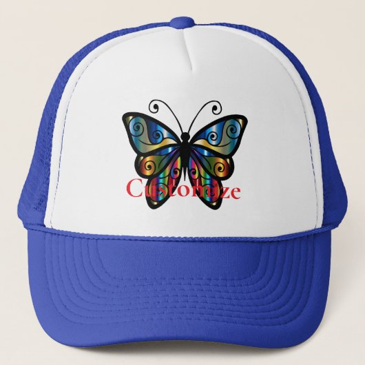 Farbenfrohe Butterfly Thunder_Cove Truckerkappe (Vorderseite)