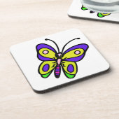Farbenfrohe Butterfly Untersetzer (Linke Seite)