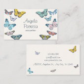 Farbenfrohe Butterfly Visitenkarte (Vorne/Hinten)