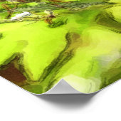 Farbenfrohe Butterfly Wasserfarben Sketch Natur Poster (Ecke)