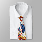 Farbenfrohe Butterfly zeichnend Krawatte (Gebunden)