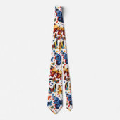 Farbenfrohe Butterfly zeichnend Krawatte (Vorderseite)