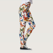 Farbenfrohe Butterfly zeichnend Leggings (Rechts)