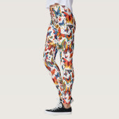 Farbenfrohe Butterfly zeichnend Leggings (Links)
