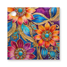 Farbenfrohe byzantinische Jewel Art Gift Tags