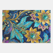 Farbenfrohe byzantinische Kunstschmiedetafeln Geschenkpapier Set (Vorderseite 2)