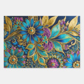 Farbenfrohe byzantinische Kunstschmiedetafeln Geschenkpapier Set (Vorderseite)