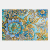 Farbenfrohe byzantinische Kunstschmiedetafeln Geschenkpapier Set (Vorderseite 2)