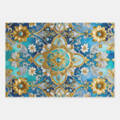 Farbenfrohe byzantinische Kunstschmiedetafeln Geschenkpapier Set (Vorderseite)