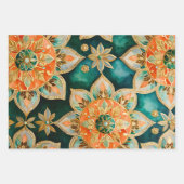 Farbenfrohe byzantinische Kunstschmiedetafeln Geschenkpapier Set (Vorderseite 2)