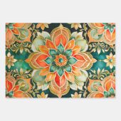 Farbenfrohe byzantinische Kunstschmiedetafeln Geschenkpapier Set (Vorderseite)