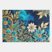 Farbenfrohe byzantinische Kunstschmiedetafeln Geschenkpapier Set (Vorderseite 3)