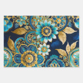 Farbenfrohe byzantinische Kunstschmiedetafeln Geschenkpapier Set (Vorderseite)