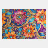 Farbenfrohe byzantinische Kunstschmiedetafeln Geschenkpapier Set (Vorderseite)