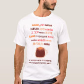 Farbenfrohe CACAO schmeckt immer großartig mehrspr T-Shirt (Vorderseite)