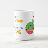 Farbenfrohe Cactus hugs lustige romantische Valent Kaffeetasse (Mittel)