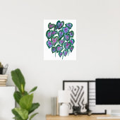 Farbenfrohe Caladia Poster (Heimbüro)