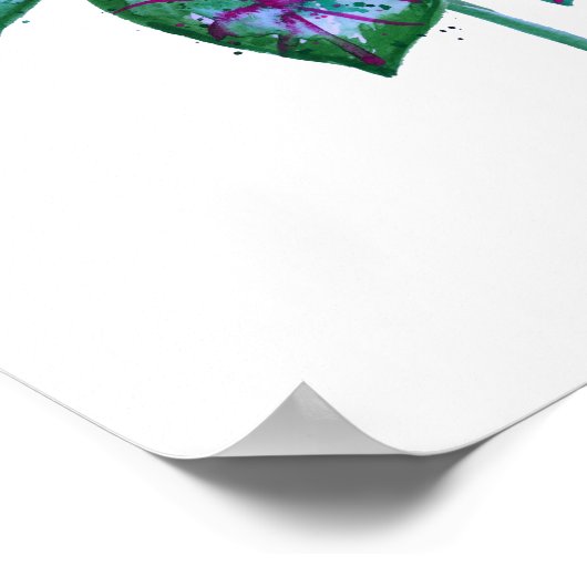 Farbenfrohe Caladia Poster (Ecke)