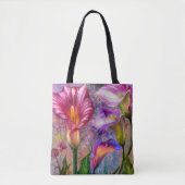Farbenfrohe Calla-Lilien-Tragetasche Tasche (Vorderseite)