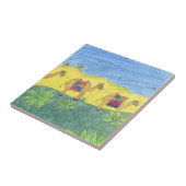 farbenfrohe Camels Fliese (Seite)