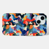 Farbenfrohe Camouflage Case-Mate iPhone Hülle (Rückseite (Horizontal))