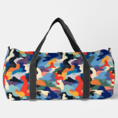 Farbenfrohe Camouflage Duffle Bag (Vorderseite)