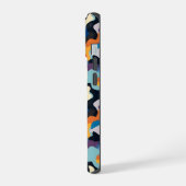 Farbenfrohe Camouflage iPhone 15 Hülle (Linke Seite)