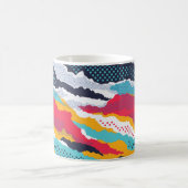 Farbenfrohe Camouflage: Polka Dot Vintag Kaffeetasse (Mittel)