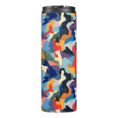 Farbenfrohe Camouflage Thermosbecher (Rückseite)