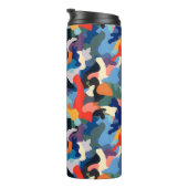 Farbenfrohe Camouflage Thermosbecher (Nach rechts gedreht)