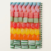 Farbenfrohe Candies SpiralNotebook Notizblock (Rückseite)