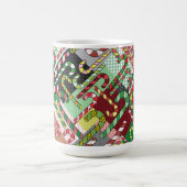 Farbenfrohe Candy Canes Kaffeetasse (Mittel)