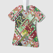 Farbenfrohe Candy Canes Ornament (Vorderseite)