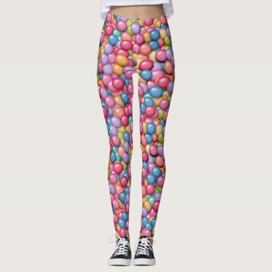Farbenfrohe Candy Craze Leggings (Vorderseite)